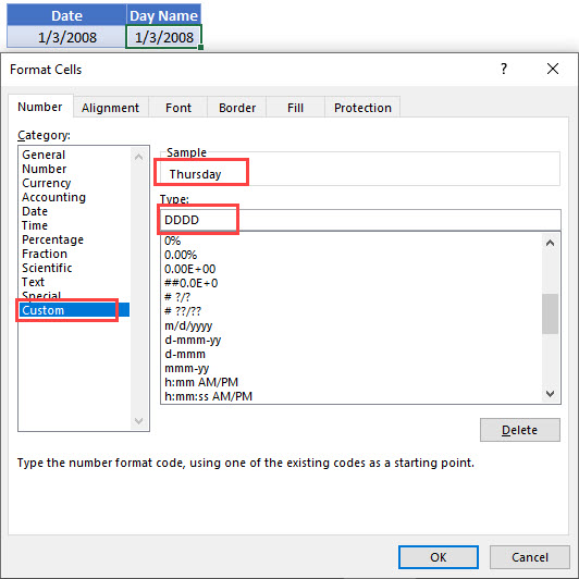 Get Day Name From a Date Excel & Google Sheets Automate Excel