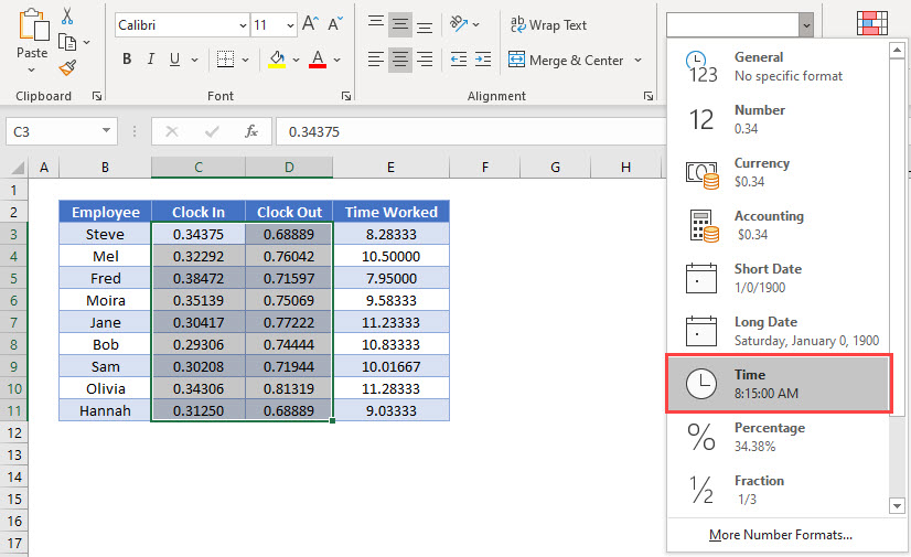 Calculate Number of Hours Between Times Excel & Google Sheets Automate Excel