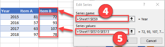 Add a Data Series to Chart - Excel & Google Sheets - Automate Excel