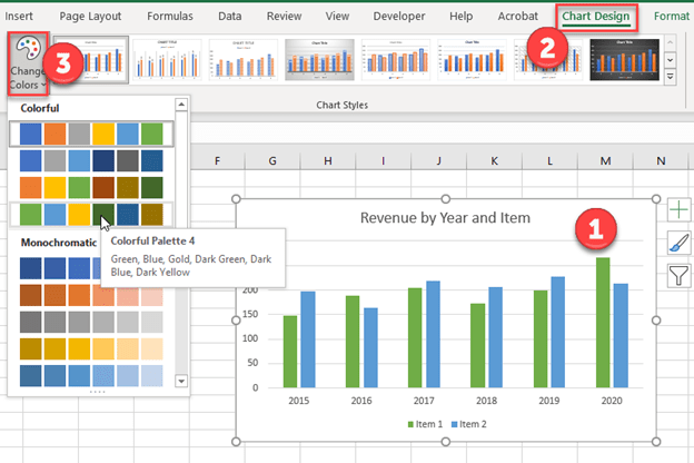 How To Change Chart Colors In Excel - Free Printable Template