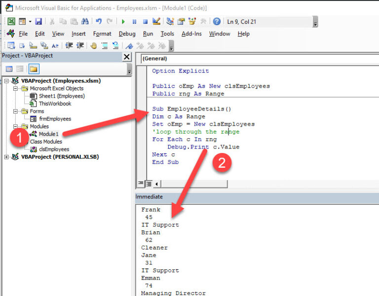 VBA Class Constructor Automate Excel