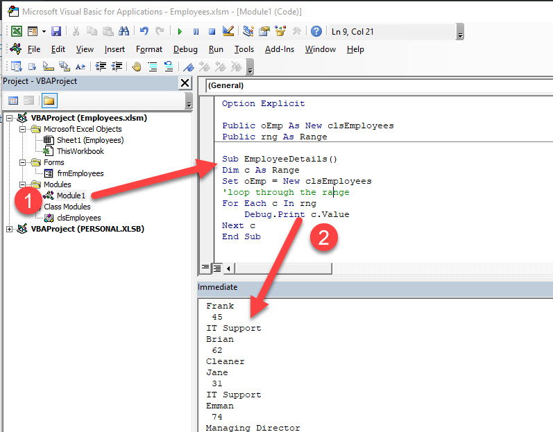 VBA Class Constructor Automate Excel