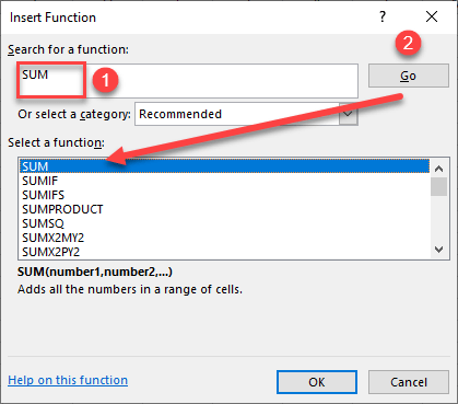 How to Insert Function (Dialog Box) in Excel & Google Sheets - Automate