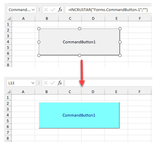 Cómo Cambiar el Color del Botón de Control ActiveX en Excel Automate
