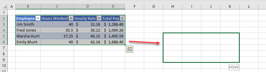 How to Move a Table in Excel & Google Sheets - Automate Excel