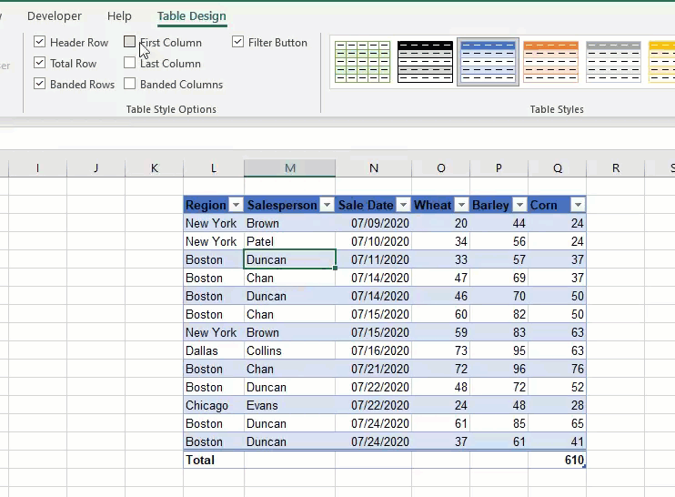 How to Use Table Tools in Excel Automate Excel