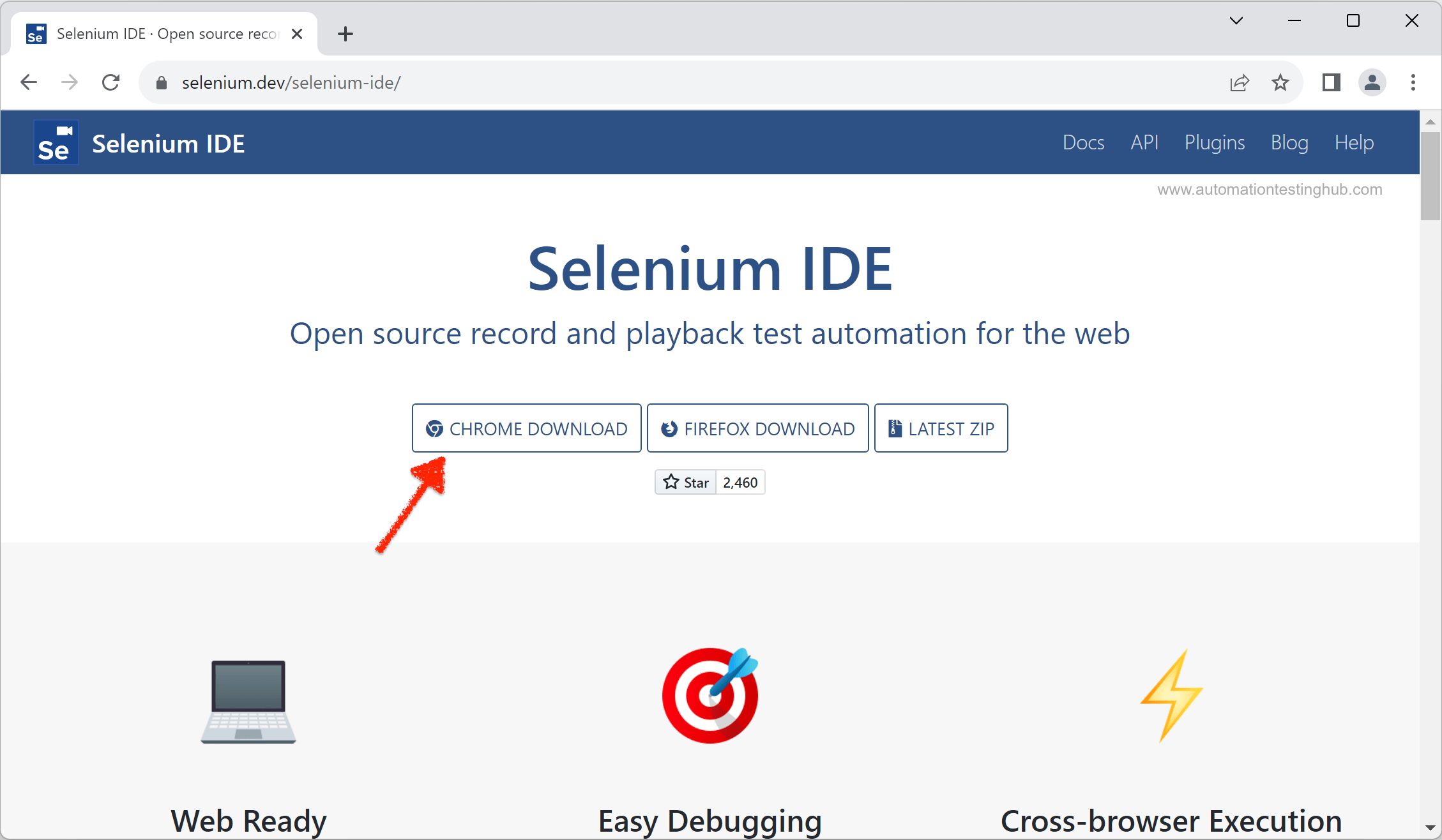 Selenium IDE Chrome Download AutomationTestingHub