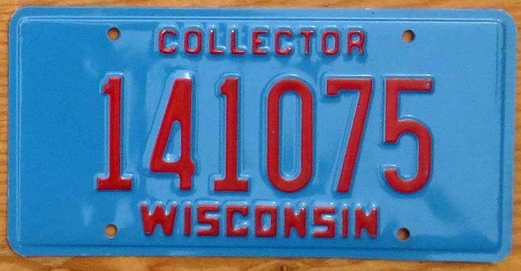 1995 Wisconsin collector nearly mint NICE PLATE Automobile License