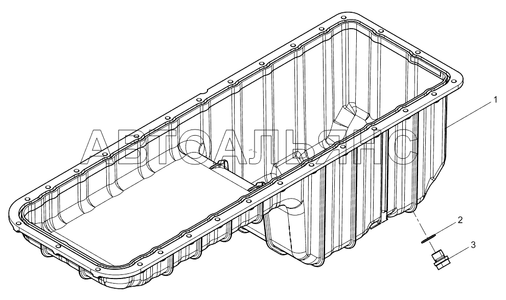 Oil Pan Assembly WP7.300E51 (Чертеж № 34 список деталей, стоимость