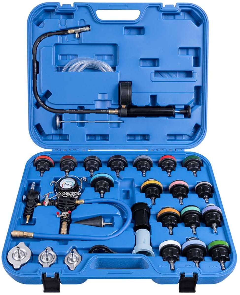 28Piece Universal Radiator Pressure Tester, Vacuum Type Cooling System