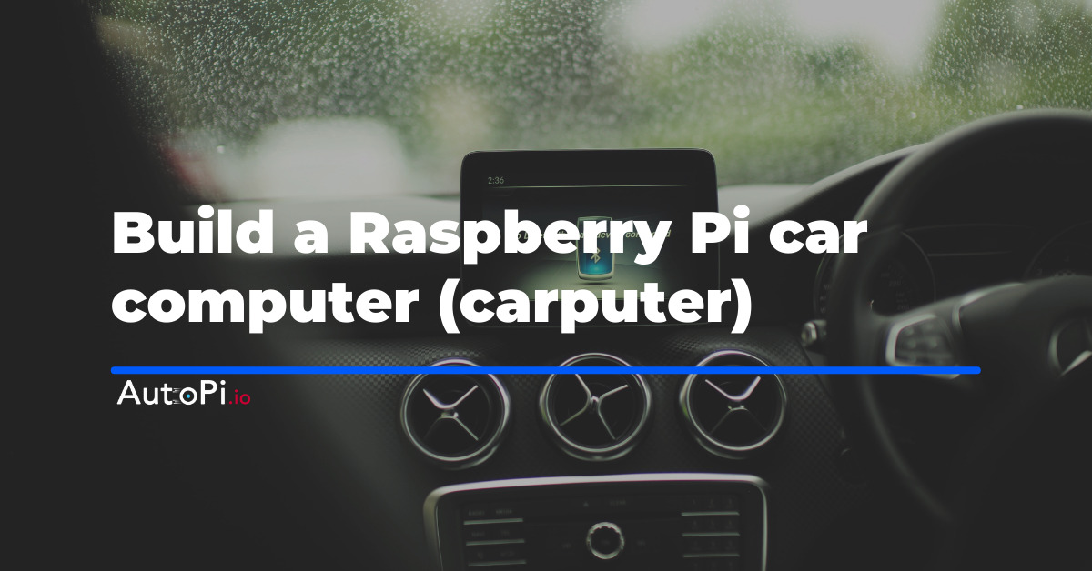 Raspberry pi car dashboard