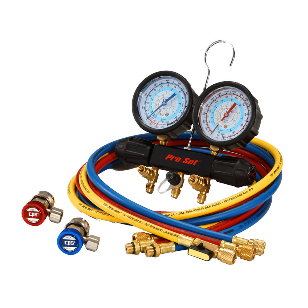 CPS MT7I7A6Q R134a Manifold Gauge Set