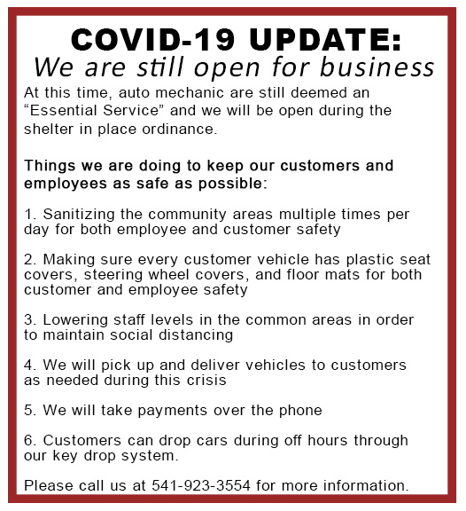 Redmond Oregon Auto Repair Oscar's Expert Auto Repair