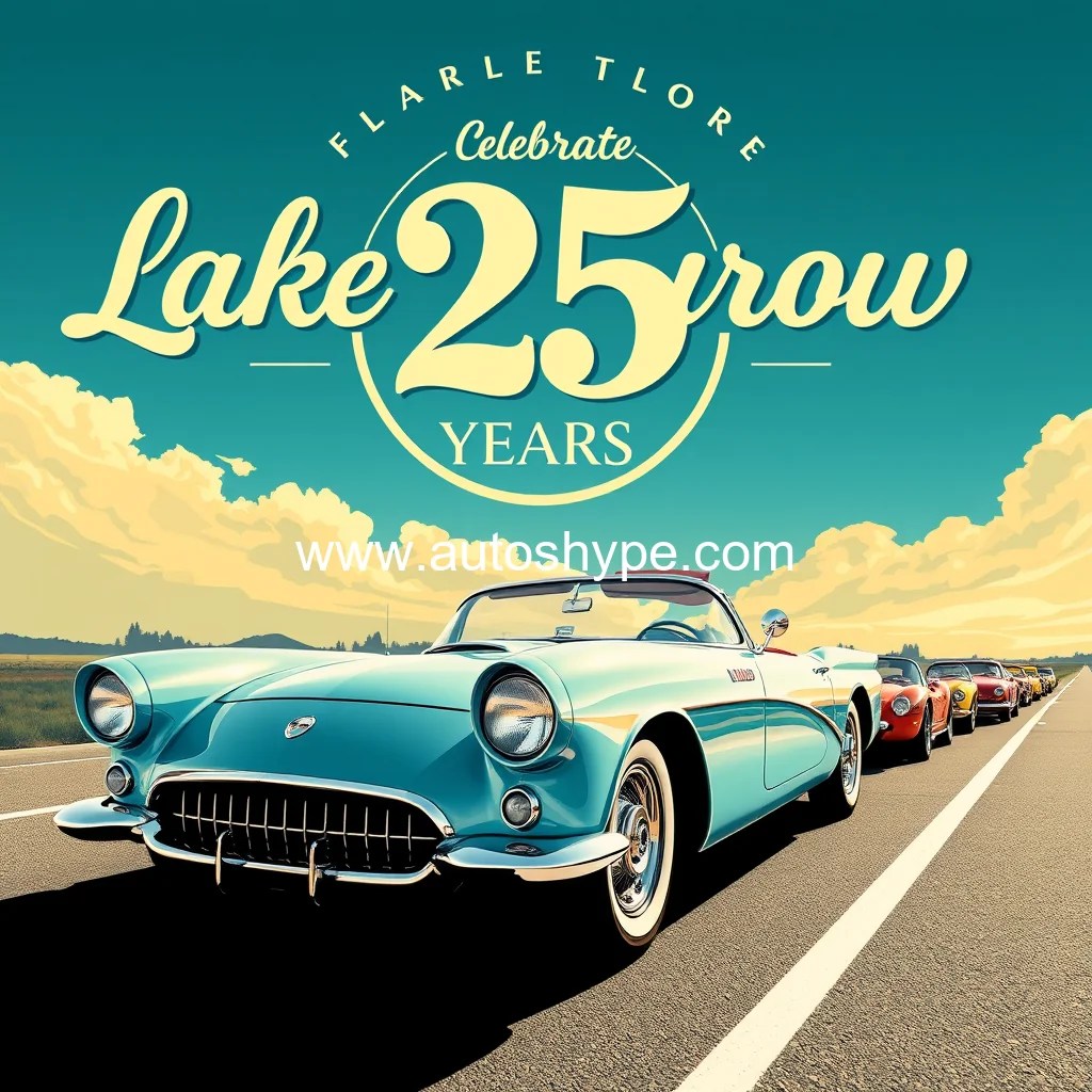 Celebrate 25 years with the iconic lake mirror classic car show in