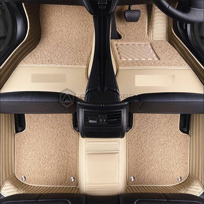 Yaris 9D Floor Mats Horizontal Stitch Beige Grass 20202021 Autostore.pk
