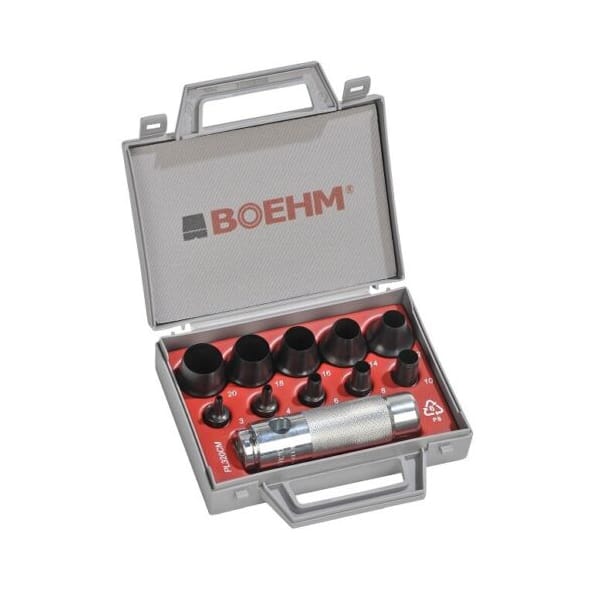 BOEHM Hollow Punch Set 11 Piece 320mm JLB320CM Autotech Tools