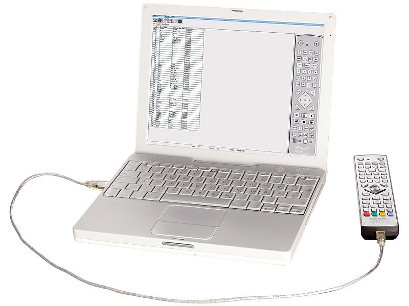 auvisio Programmierbare 4in1-Universal-Fernbedienung "PRC-540.USB"