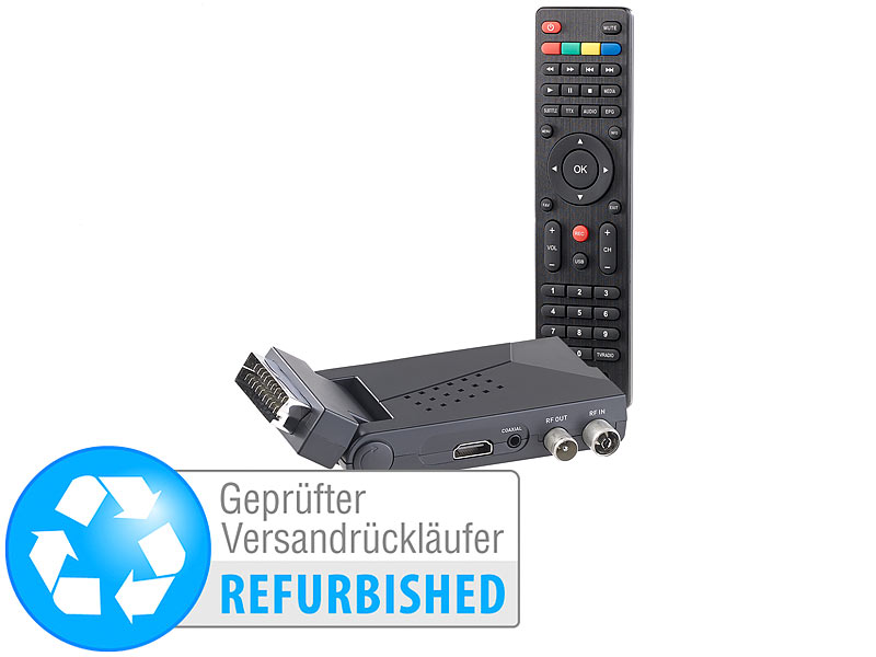 auvisio DVBT/T2Empfänger mit SCART, HDMI und USB (Versandrückläufer)