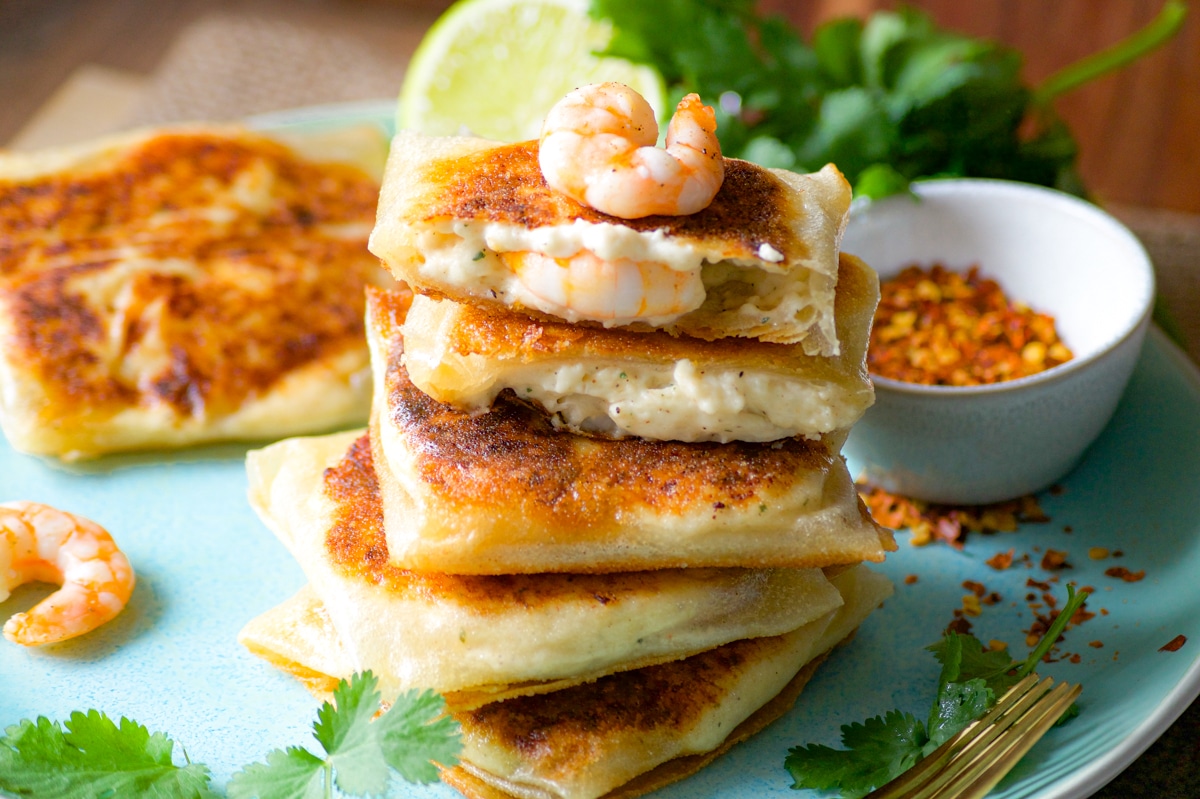 Brick aux crevettes à la béchamel Les Recette de A à Z