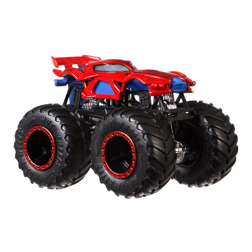 Hot Wheels Monster Trucks Marvel Spiderman + Crushable Car