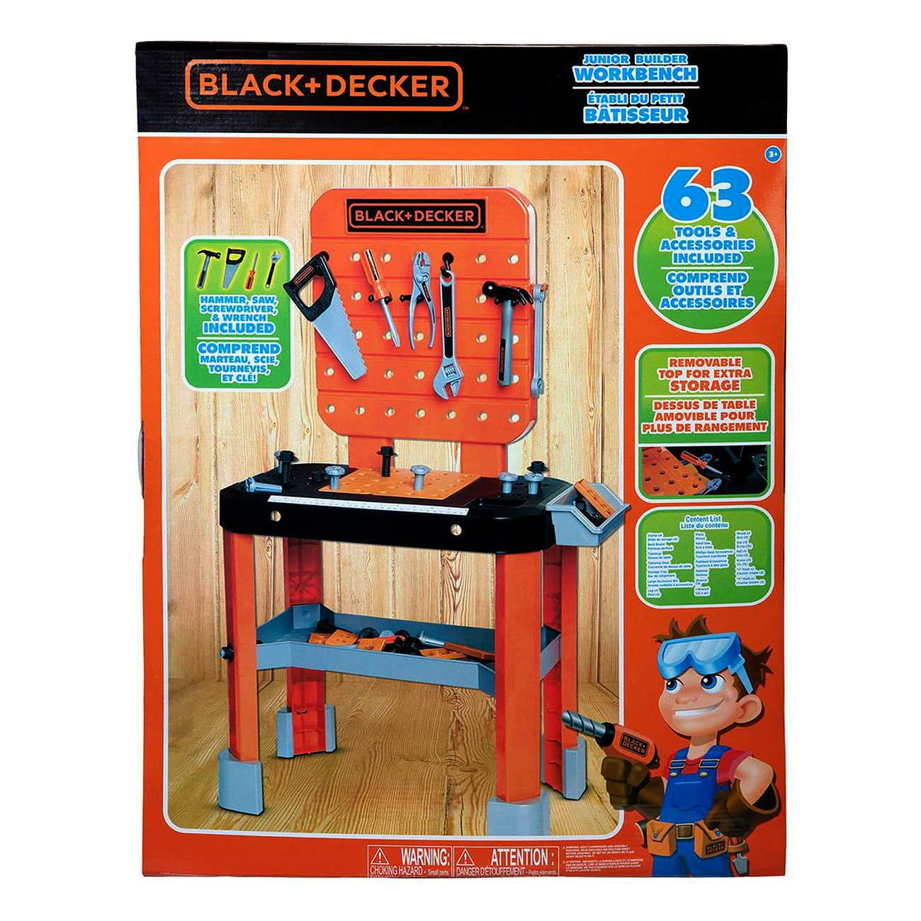 Black + Decker Junior Builder Workbench Toy Black & Decker