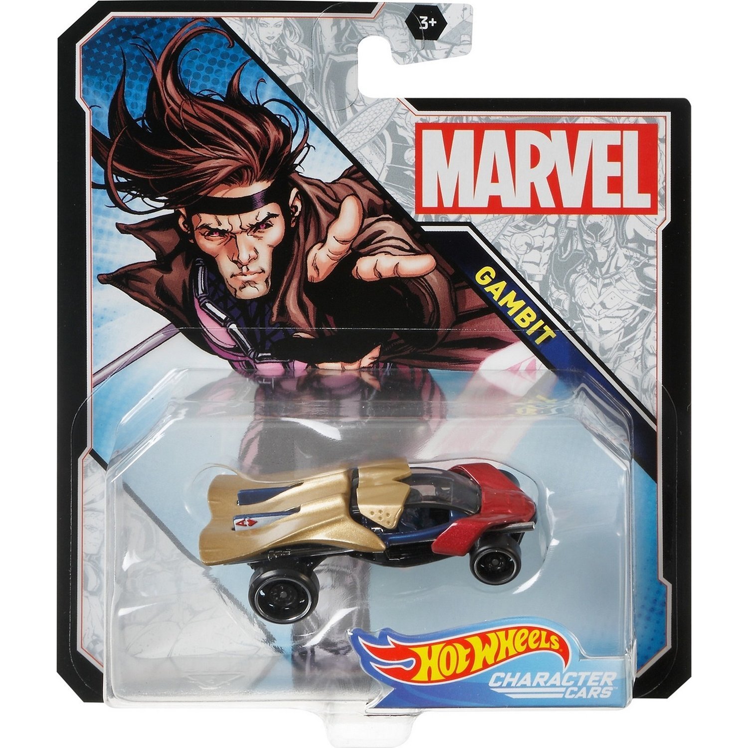 Hot Wheels Marvel Gambit Character Cars