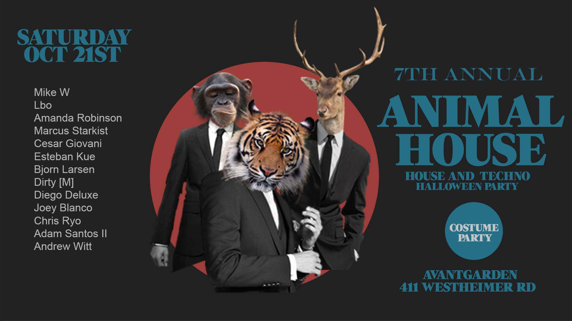 Event ANIMAL HOUSE costume party