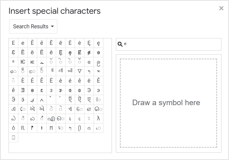 How to Insert or Type E with an Accent Mark in Google Docs (È, É, Ê, Ë