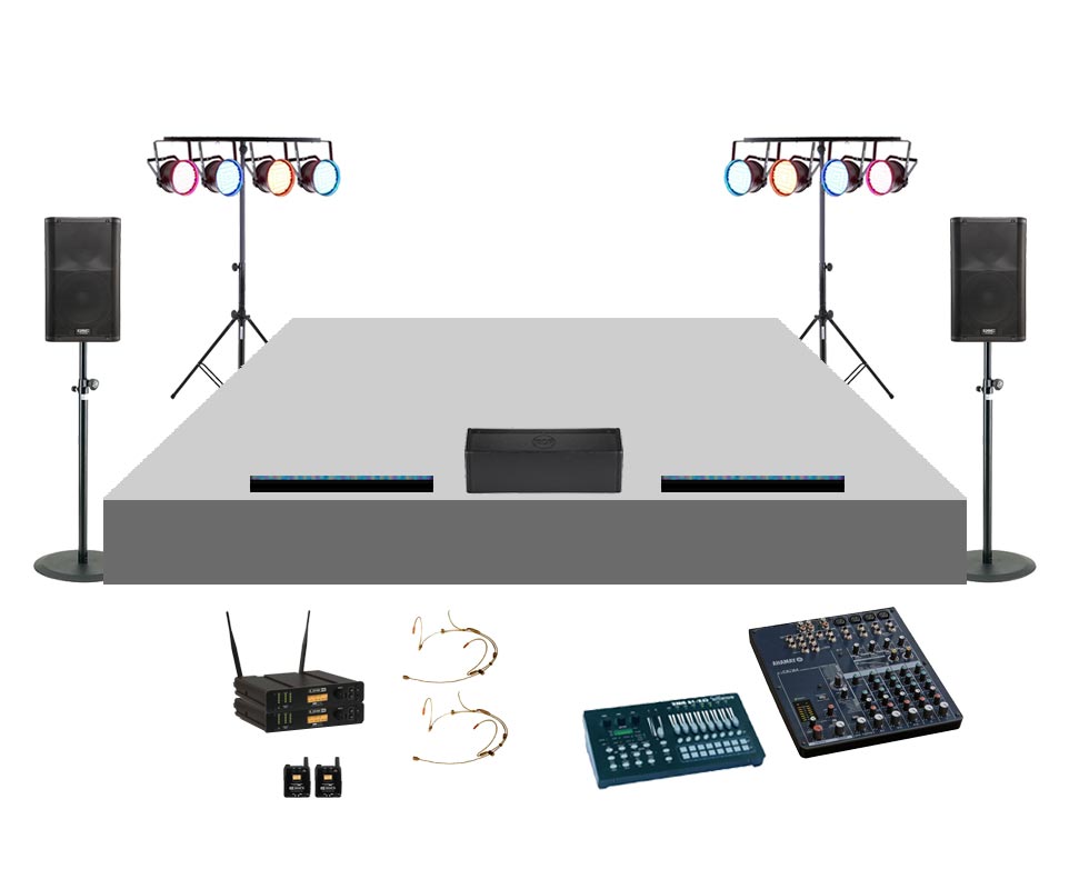 Stage Performance equipment for hire Audio Visual Equipment for Hire