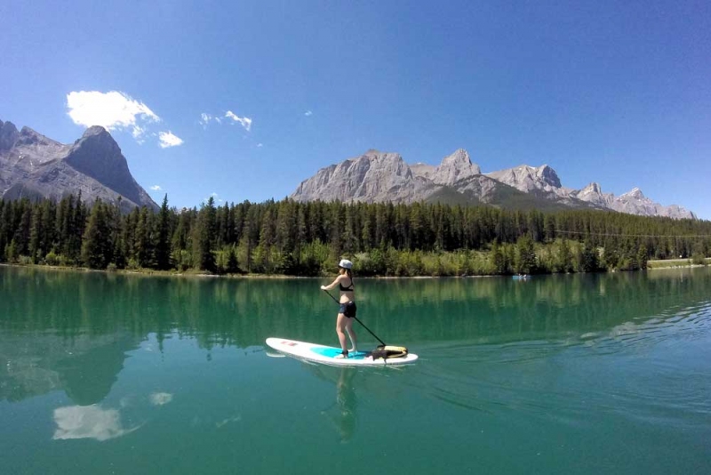Try Stand Up Paddleboarding in Canmore Avenue Calgary