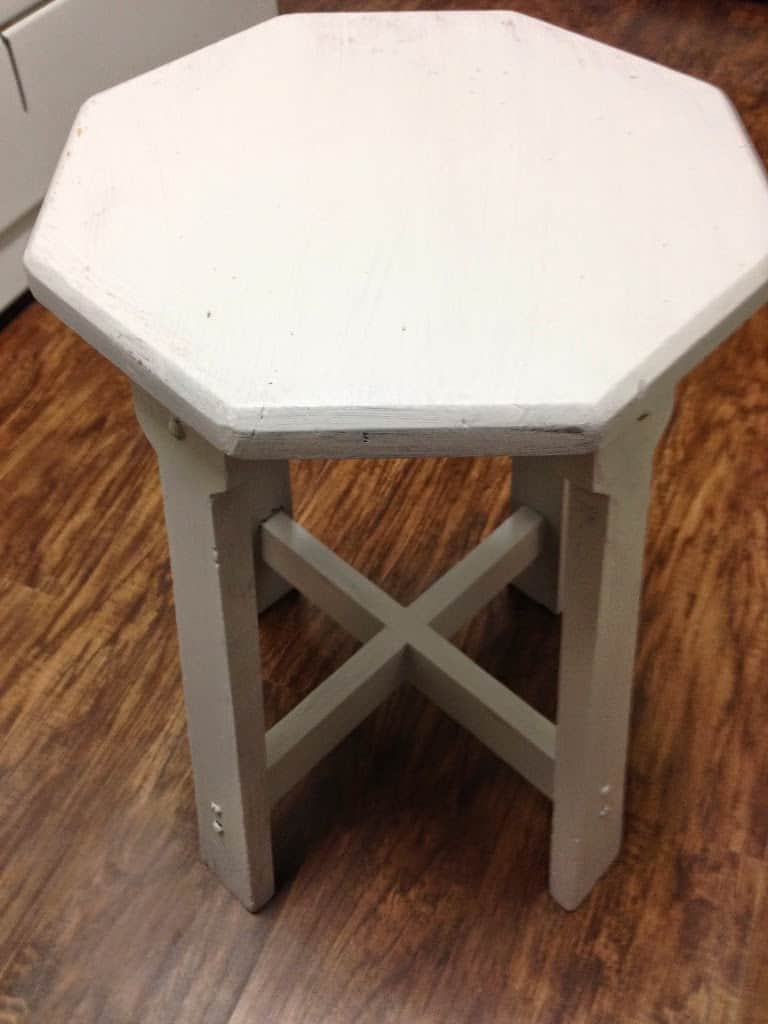 A Friendly Little Stool Makeover with Homemade Chalk Paint Average