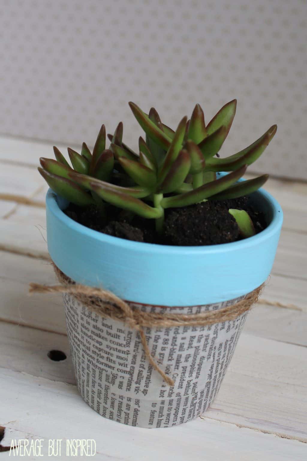 Easy Newspaper Flower Pots