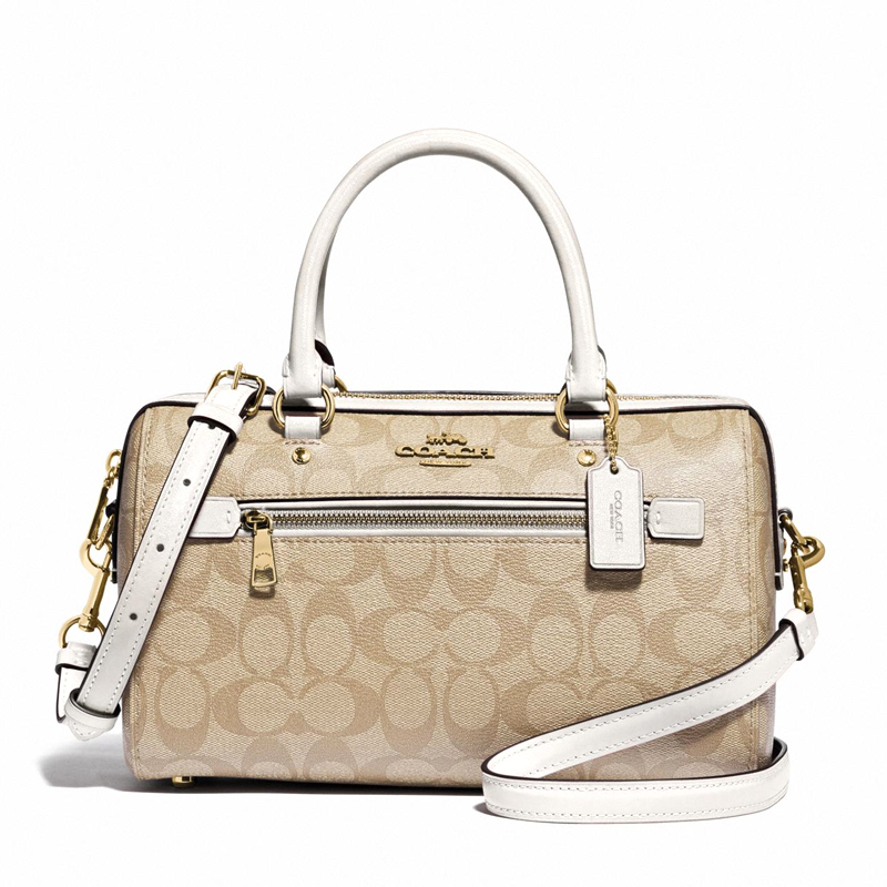 Coach Rowan Satchel Signature Light Khaki Chalk ETA 17th May Averand