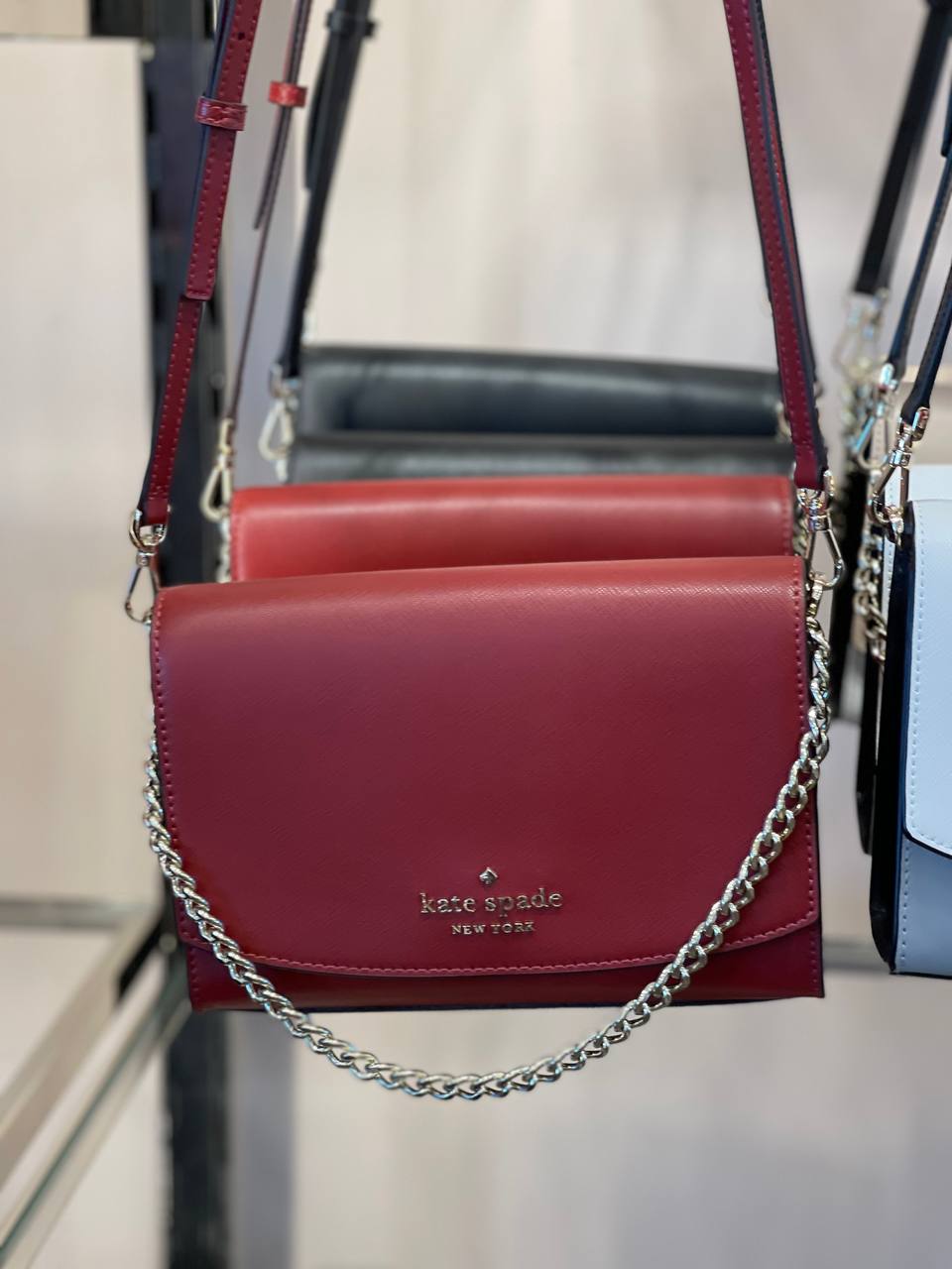 Kate Spade Carson Convertible Crossbody Red Currant Averand