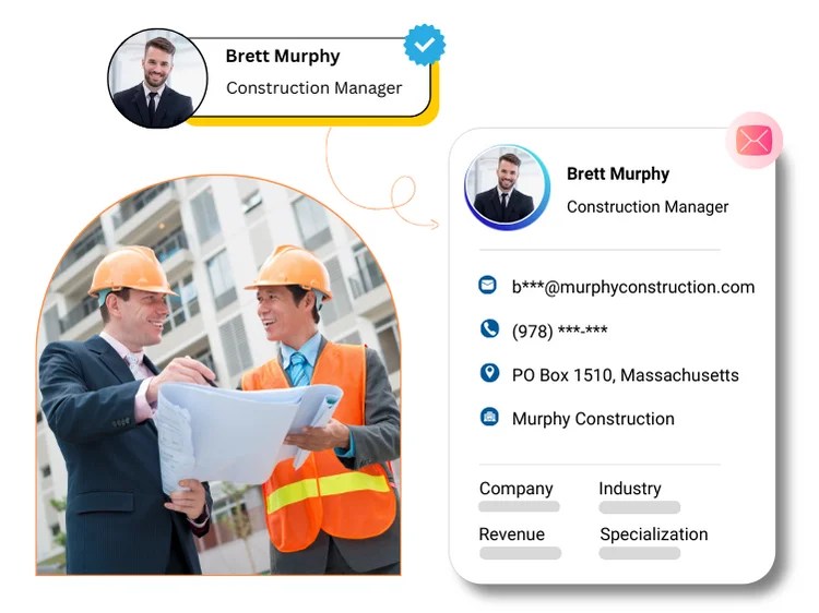 Customizable Construction Industry Email List with 45+ Data Attributes