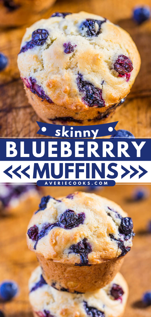 Healthy Blueberry Muffins (LowCalorie & LowFat) Averie Cooks