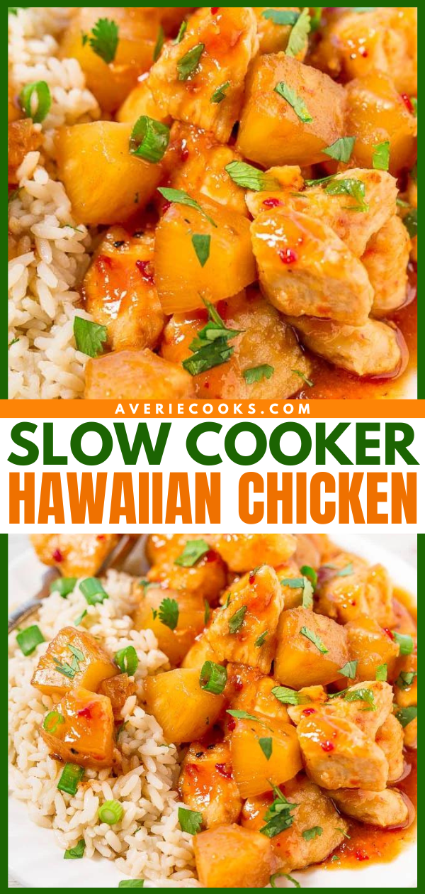 Best Ever Slow Cooker Hawaiian Chicken Averie Cooks