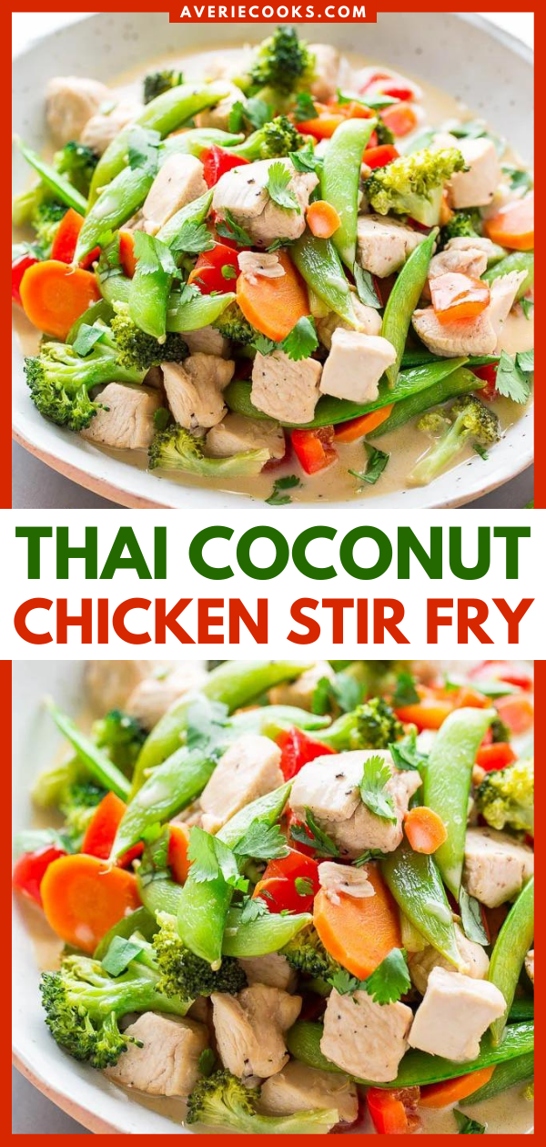 20Minute Thai Chicken StirFry Averie Cooks