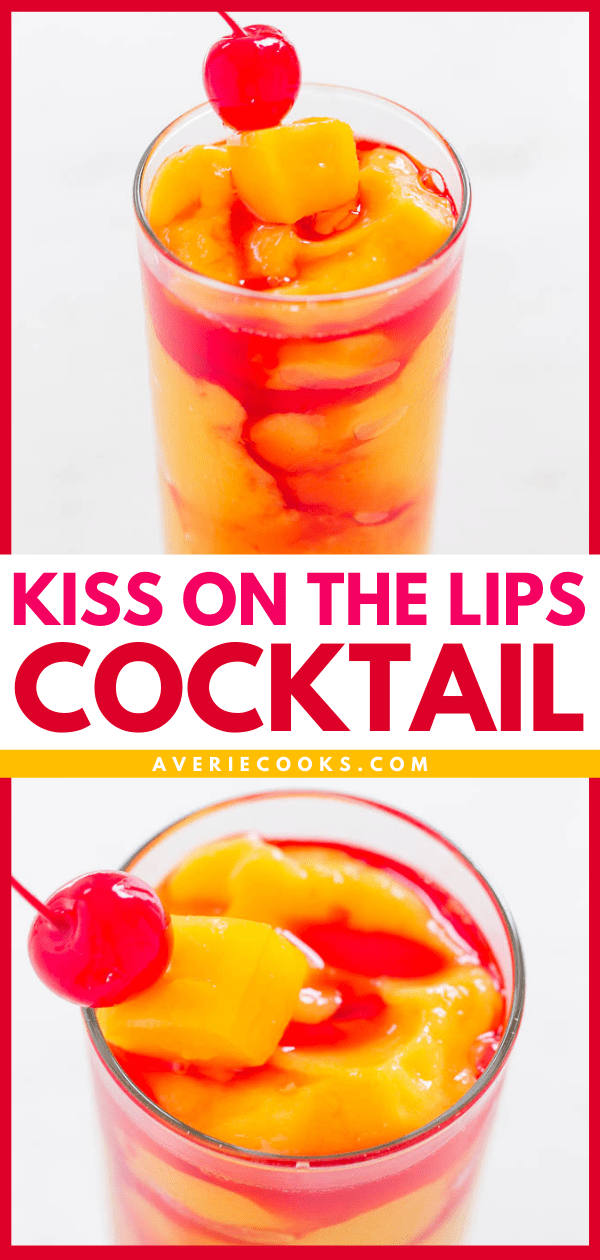 Kiss on the Lips Drink Recipe (Frozen Cocktail!) Averie Cooks