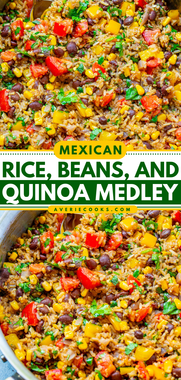 Mexican Rice and Black Beans Medley Averie Cooks