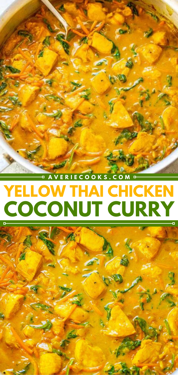Thai Yellow Curry Recipe (with Chicken) Averie Cooks