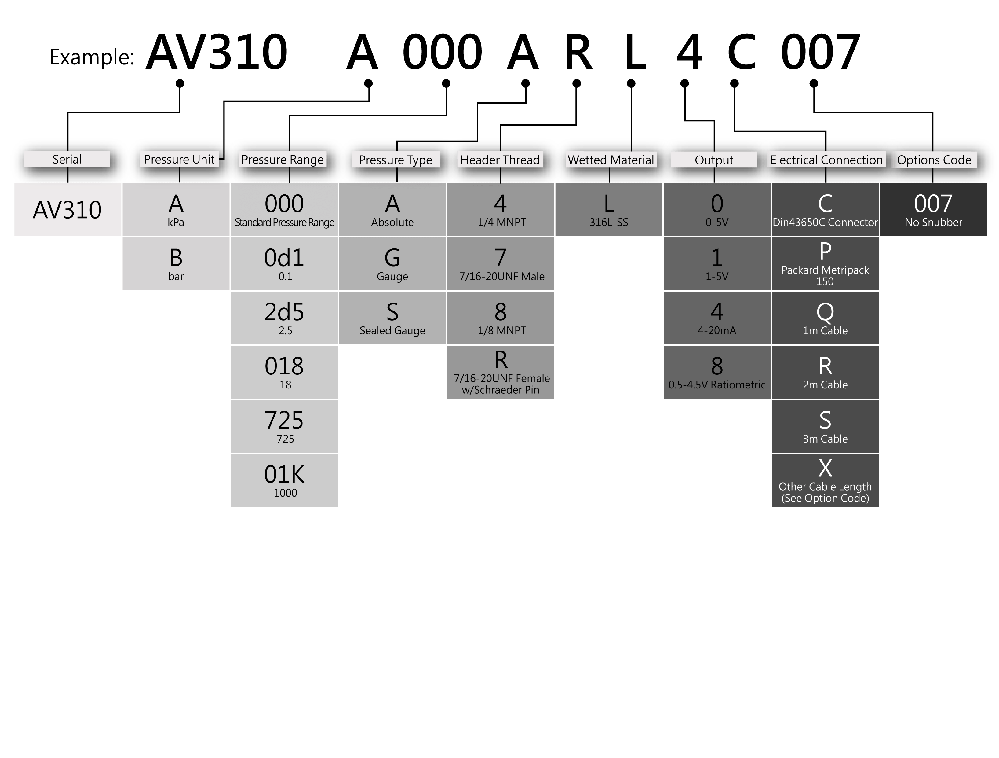 Ordering Information for AV40HT