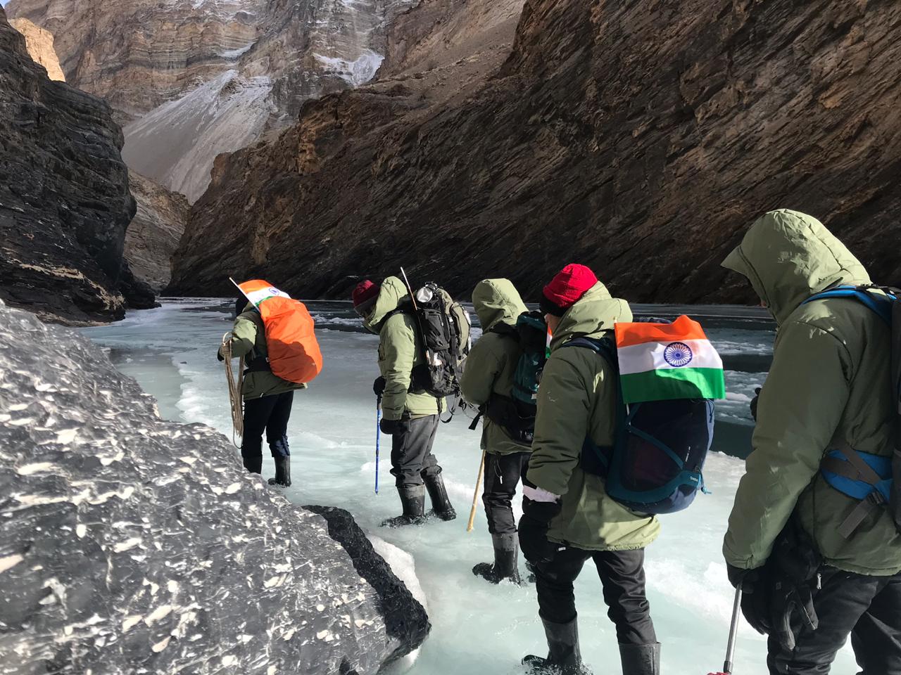 Chadar trek expedition by IAF’s Air Force Station, Thoise