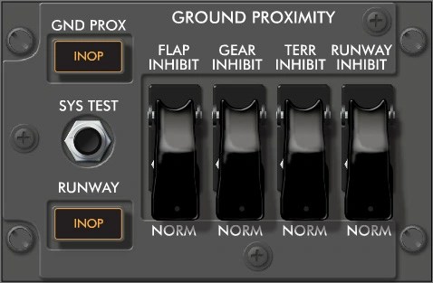 B737 GPWS Control Panel - AviationHunt