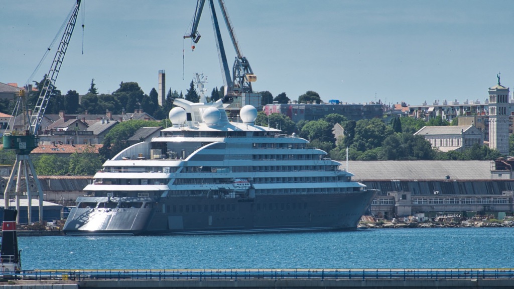 Seen Leaving Pula, Croatia, We Spotted Scenic Eclipse Avid Cruiser