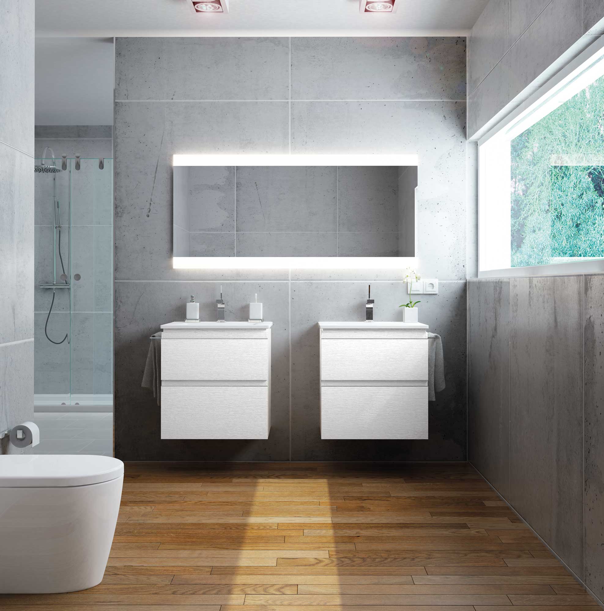 Baños modernos Avila Dos