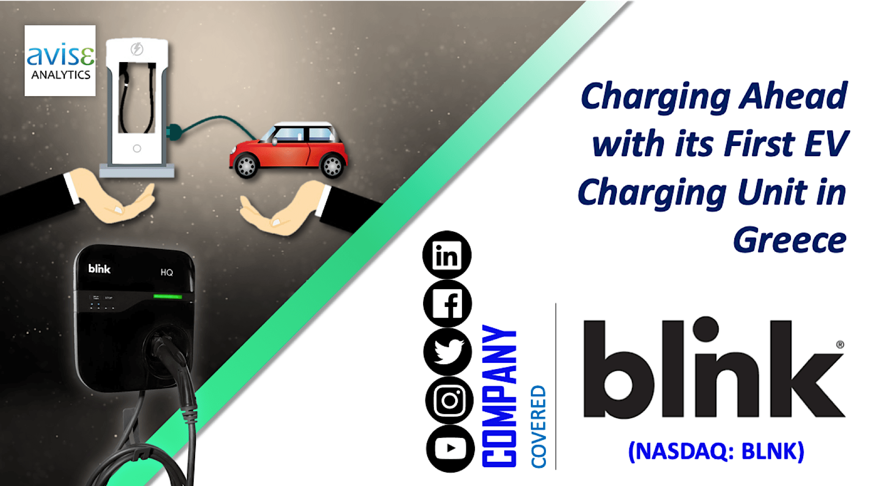 Blink Charging Charging Ahead with its first EV Charging Unit in