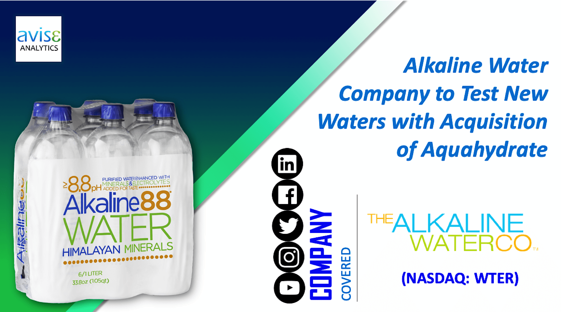 Alkaline Water Company to test new waters with acquisition of