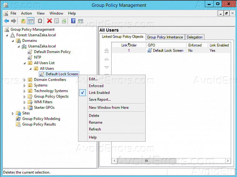 Windows Server Force Specific Default Lock Screen Image via GPO