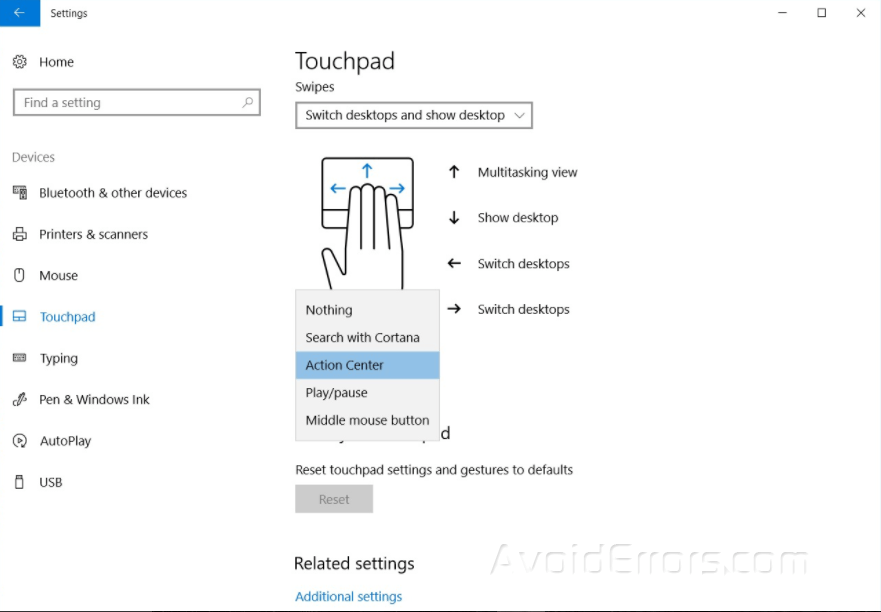 How To Bind Your Keyboard Shortcut To a Swipe Gesture In Windows 10